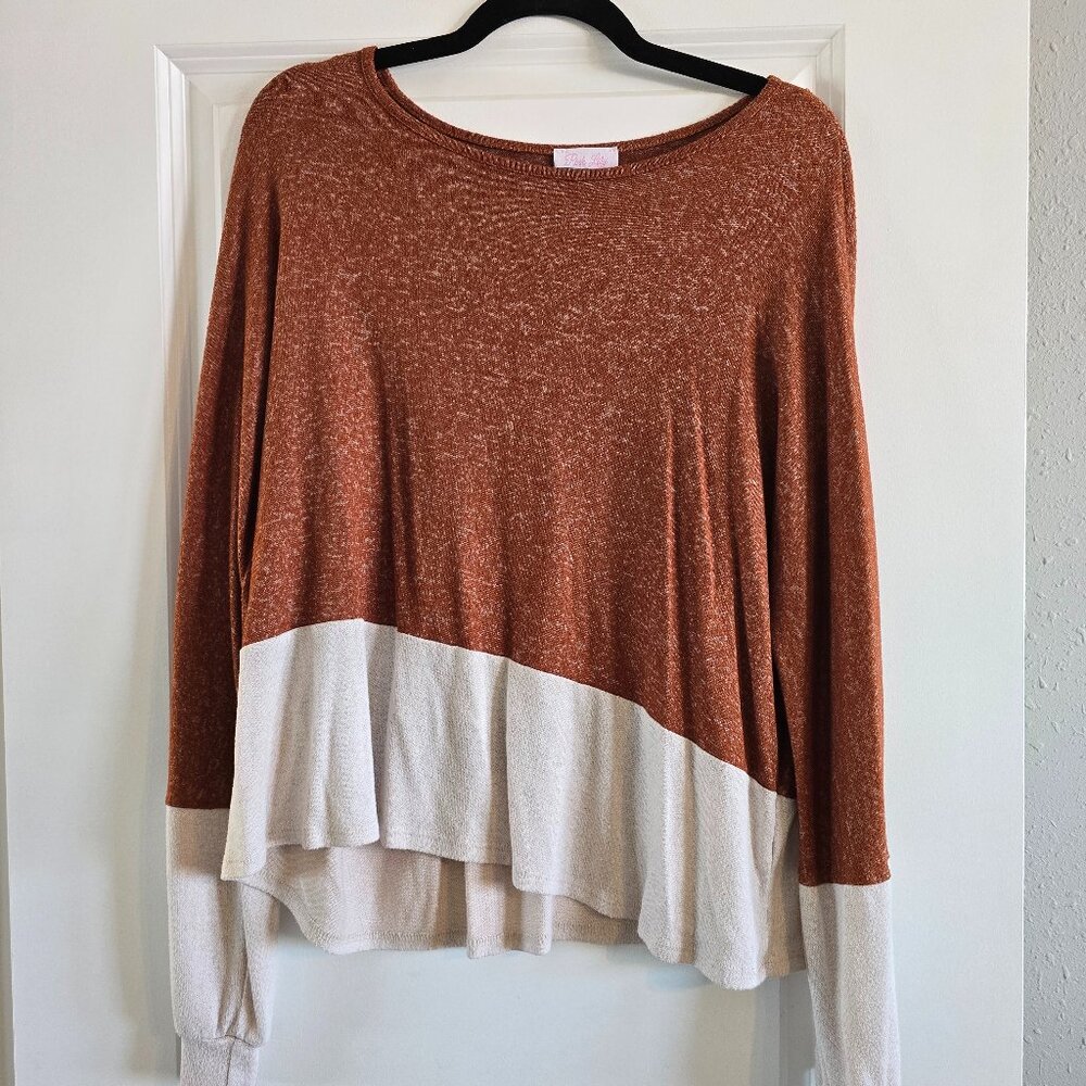 Pink Lily Sweater/ Long Sleeve top